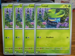 Pokemon TCG Phantasmal Flames Lotad 005/094 x4 Playset - Image 1