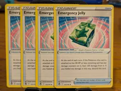 Pokemon TCG Silver Tempest Emergency Jelly 155/195 x4 Playset - Image 1
