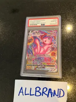 2021 Pokemon Fusion Strike Mew VMAX #269 Secret Rare Alt Art PSA 10 GEM MINT - Image 1