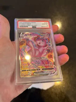 2021 Pokemon Fusion Strike Mew VMAX #269 Secret Rare Alt Art PSA 10 GEM MINT - Image 4