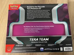 Pokemon Tera Team EX Premium Collection 5 Foils 9 TCG Booster Packs NEW Sealed - Image 2