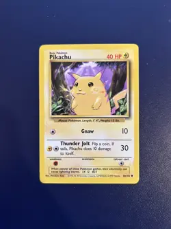 Pikachu 58/102 - NM - Pokemon TCG Base Set Unlimited - Image 1