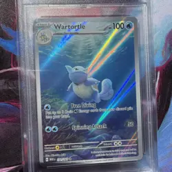 2023 Pokemon MEW EN-151 Wartortle Illustration Rare #171 PSA 10 Gem Mint - Image 3