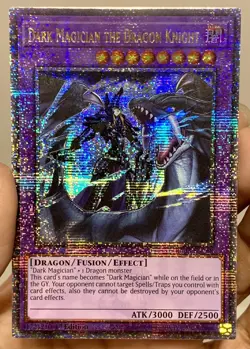 Yugioh Dark Magician the Dragon Knight RA03-EN268 Quarter Century Secret Rare NM - Image 1