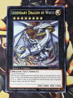 Yugioh: Legendary Dragon Of White - WSUP-EN051 - Secret Rare - 1st Edition - NM - Image 1