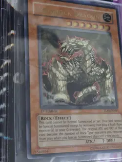 BGS 9.5 YuGiOh Megarock Dragon TLM-EN015 1st Edition Ultimate Rare GEM MINT - Image 2