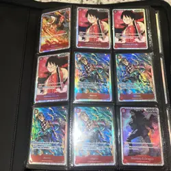 One Piece TCG Binder Collection Lot - 277Cards ENGLISH SR’s - Image 1