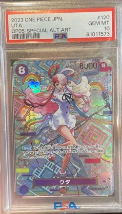 2023 ONE PIECE JPN OP05-AWAKENING OF THE NEW ERA #120 UTA PSA 10 - Image 1