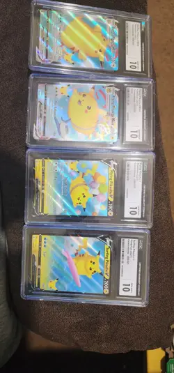 CGC 10 Pikachu Celebrations Lot (4 Cards) - Image 1