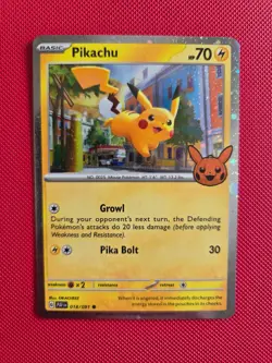 Pikachu 18/91 Trick or Trade PAF HOLO Pokemon Card NM - Image 1