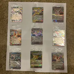 Pokemon TCG COMPLETE Prismatic Evolutions Stamped SEALED PROMOS 9 Card Set - Image 1