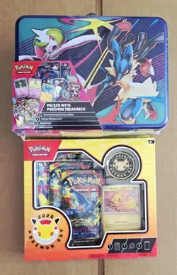 2025 Pokemon Card Collector Treasure Chest Lunch Box & Pokemon Day 2026 Box - Image 1