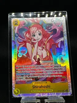 Shirahoshi OP12-102 SR ONE PIECE Tcg Card Game NM YELLOW - Image 1