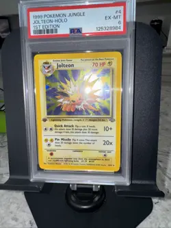 Pokemon Jolteon TCG Jungle 4/64 Holo 1st Edition Rare Card Psa 6 - Image 1
