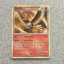Pokemon Ho-Oh Promo HGSS01 Hgss Holo Card Basic 100 HP English - Image 1
