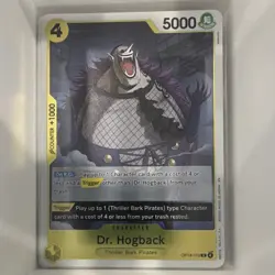 One Piece CCG Dr. Hogback Character Card OP14-110 Counter +1000 - Image 1
