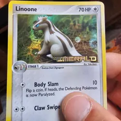 Pokemon Card Linoone Reverse Holo 34/106 Stamped Emerald - Image 1
