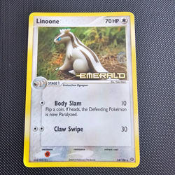 Pokemon Card Linoone Reverse Holo 34/106 Stamped Emerald - Image 2