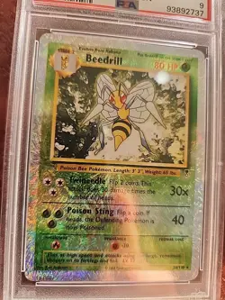 Beedrill Legendary Collection Reverse Holo Pokemon Card WOTC Mint PSA 9 - Image 2