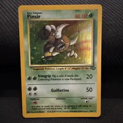 PINSIR 9/64 Jungle HOLO Vintage WOTC Pokemon Card LP - Image 1