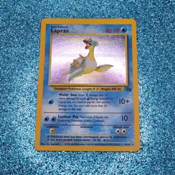 Lapras 10/62 Pokemon TCG Fossil expansion 1999 vintage rare holo card - Image 1