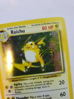 Raichu Base Set Holo Pokemon Card WOTC NM - Image 4