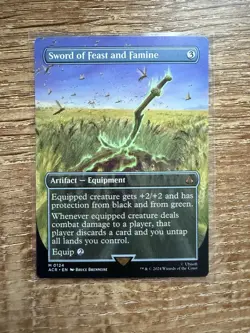MTG Sword of Feast and Famine (Borderless): Assassin's Creed Regular - Image 1