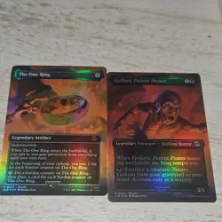 Magic: The Gathering The One Ring & Gollum Patient Plotter Foil bundle. perfect. - Image 1