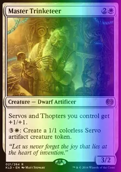 MTG Magic the Gathering Master Trinketeer (21/291) Kaladesh LP FOIL - Image 1