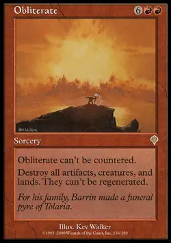 MTG Magic the Gathering Obliterate (156/356) Invasion LP - Image 1