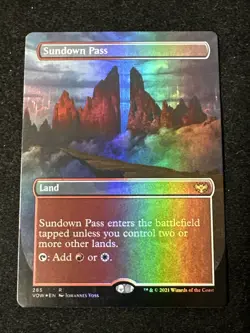 MTG / Sundown Pass / VOW / #285 Foil (Borderless) / Rare / NM - Image 1