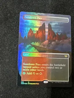MTG / Sundown Pass / VOW / #285 Foil (Borderless) / Rare / NM - Image 2