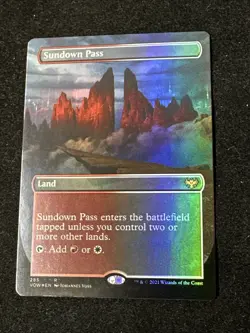 MTG / Sundown Pass / VOW / #285 Foil (Borderless) / Rare / NM - Image 3