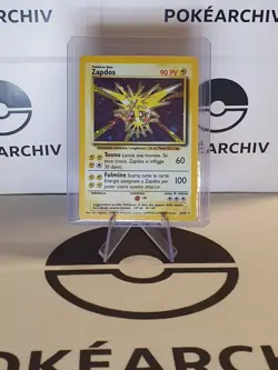 Pokemon Karte Zapdos 16/102 Holo Base Set Vintage Pokemon 1999 - Image 1