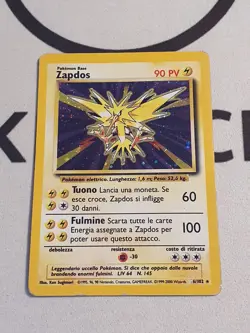 Pokemon Karte Zapdos 16/102 Holo Base Set Vintage Pokemon 1999 - Image 2