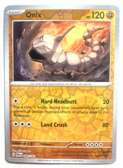 Pokemon Onix Reverse Holo + FREE extra Rare card! - Image 1