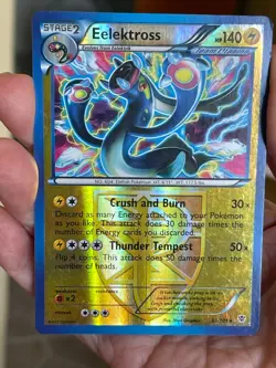 POKEMON EELEKTROSS 33/101 RARE REVERSE HOLOFOIL PLASMA BLAST MP CARD - Image 1