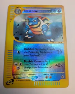 Pokemon TCG Expedition Blastoise Reverse Holo 36/165 Vintage - Image 1