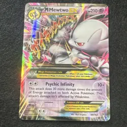 🔥 Pokemon Mega Mewtwo EX 64/162 Holo Psychic Infinity 210 HP Card 🔥 - Image 1