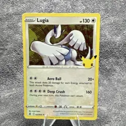 Pokemon Lugia 022/025 Celebrations Holo Rare Stamped Basic 130 HP Diving Card - Image 1