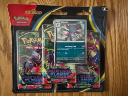 Pokemon Phantasmal Flames - Weavile 3-Pack Booster Blister Factory Sealed - Image 1