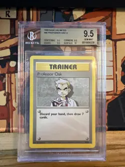 Pokemon Professor Oak Base Set Unlimited #88 BGS 9.5 - Image 1