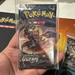 Pokemon Sun & Moon Ultra Prism Booster Pack Full Art Set (4x) small tear 1 pack - Image 2