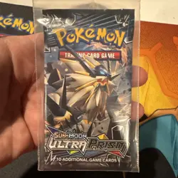 Pokemon Sun & Moon Ultra Prism Booster Pack Full Art Set (4x) small tear 1 pack - Image 4