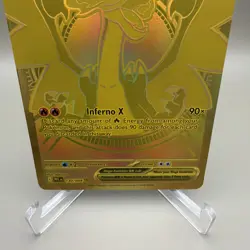 Mega Charizard X EX 130/094 Gold Hyper Rare - Phantasmal Flames Pokemon TCG - NM - Image 4