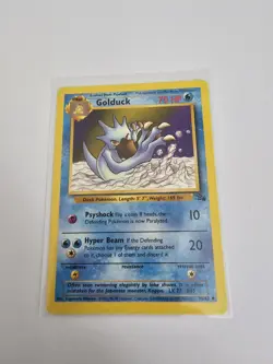 Pokemon TCG Golduck Fossil 35 Regular Unlimited Uncommon EXCELLENT Condition EXC - Image 1