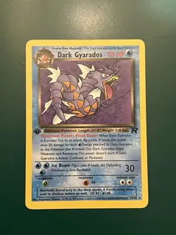 Pokemon Dark Gyarados 25/82 Non Holo Rare 1st Edition Vintage WOTC Vtg TCG - Image 1