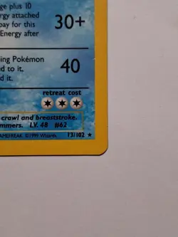Pokemon TCG Poliwrath Base Set 13/102 Holo Unlimited Holo Rare - Image 5
