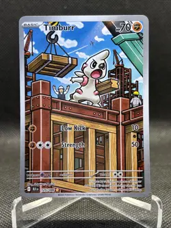Timburr 125/086 - Illustration Rare SV: Black Bolt Pokemon TCG Holofoil IR - Image 2