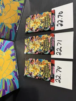 VERY HEAVY! 22.7g+ Pokemon TCG Ascended Heroes Booster Pack (LOT OF 3 SEALED) - Image 1